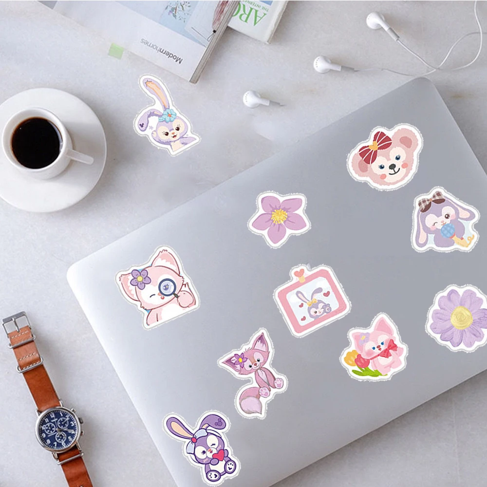 10/30/50 stuks Schattige Disney LinaBell Graffiti Stickers Kawaii Pluche Fox Girl Cartoon Decals DIY telefoon case Notebook Sticker