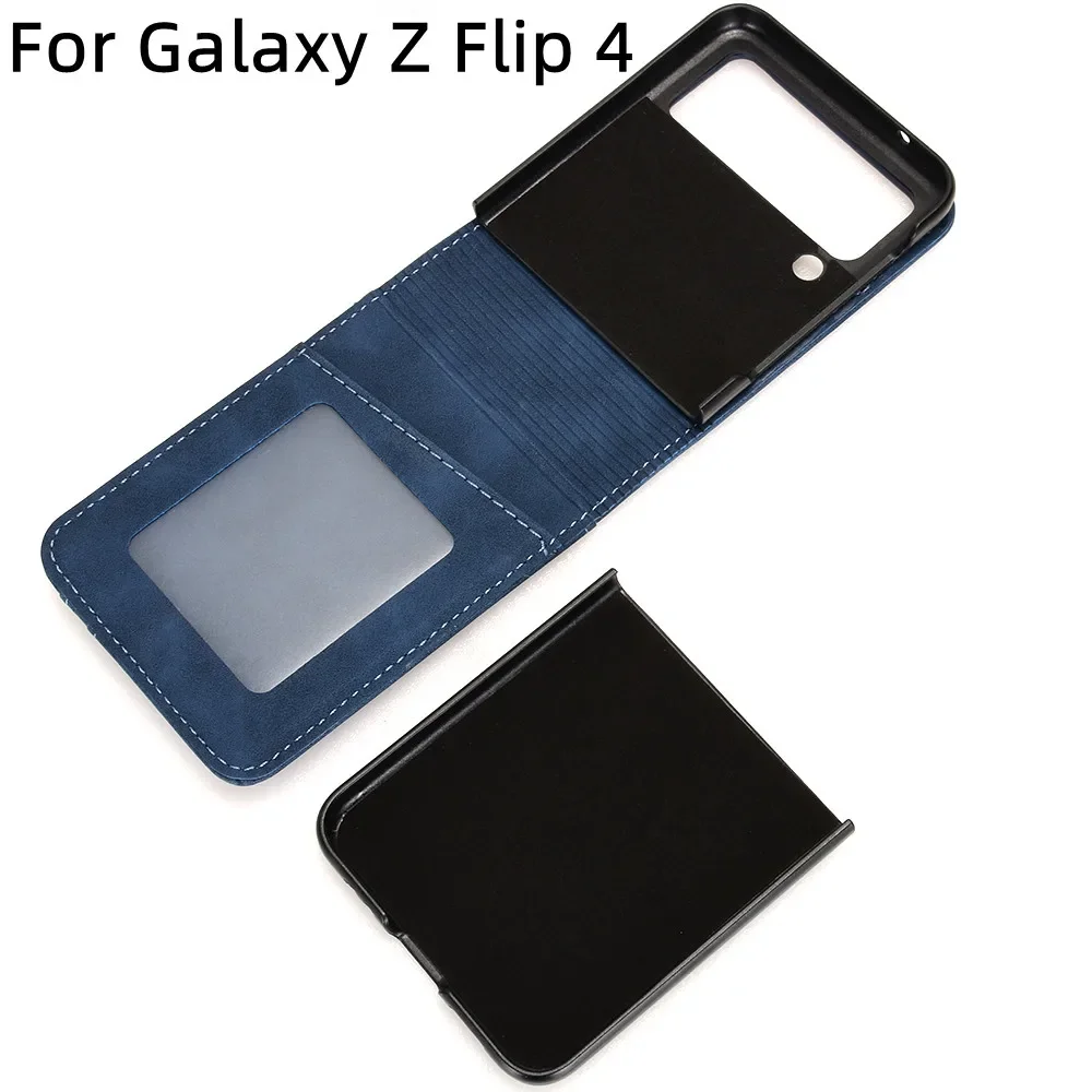 Case for Samsung Galaxy Z Flip 6 5 4 3  Flip4 Flip3 Flip5 Flip 3 Leather Protection Shockproof Cover