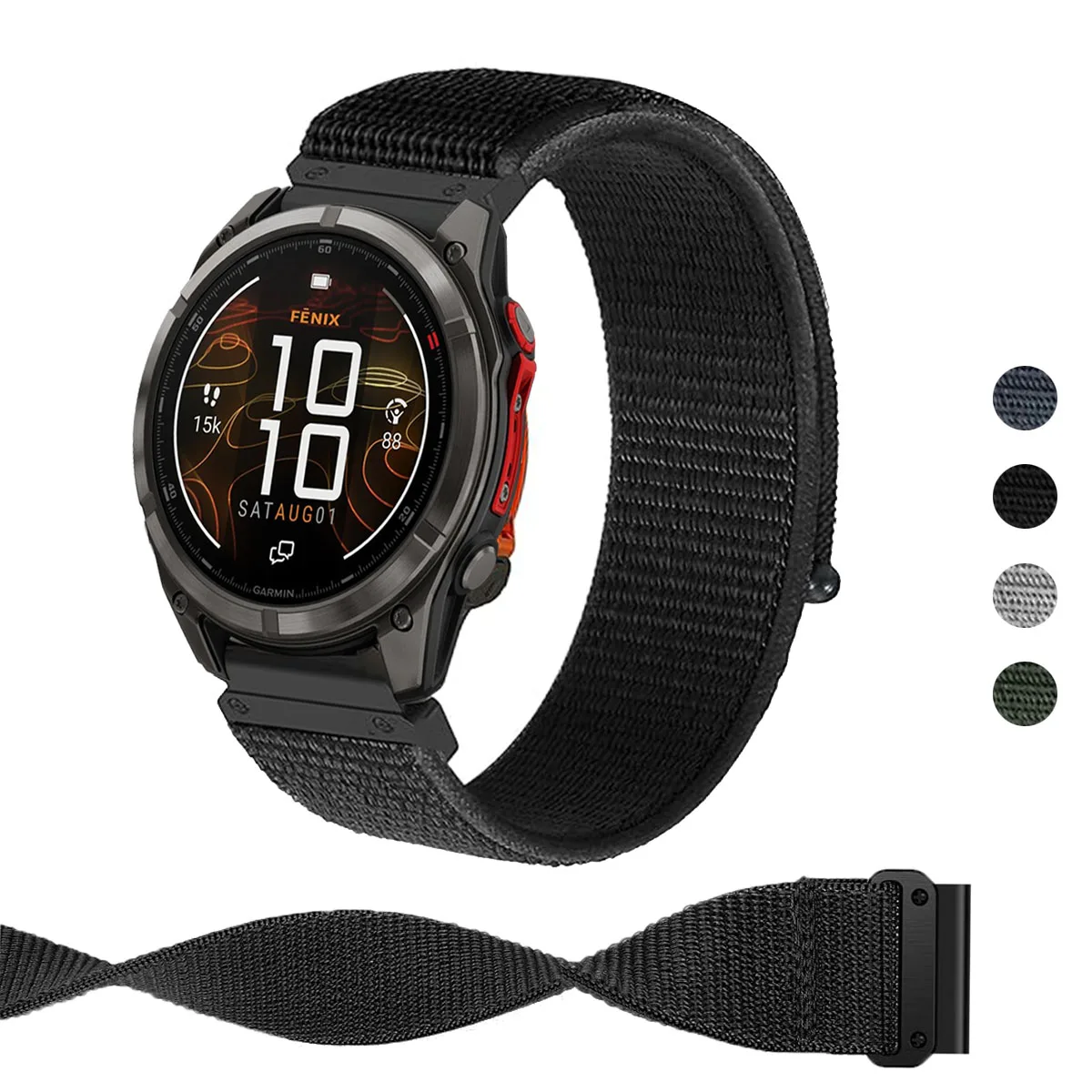26mm 22mm Nylon Strap For Garmin Fenix 8 E 7X 7 6 6X Pro 5X 5Plus Watch Band Quatix 8/Instinct 3 2X 970 965 Wristband Bracelets