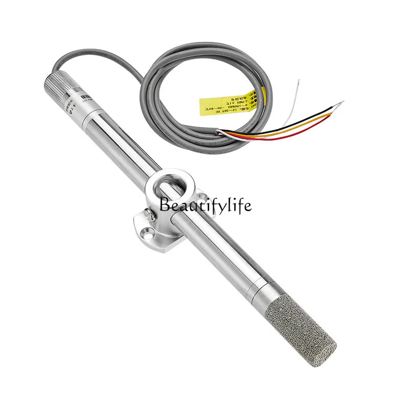 

Stainless steel industrial grade temperature and humidity sensor RS485 output module metal high temperature resistance