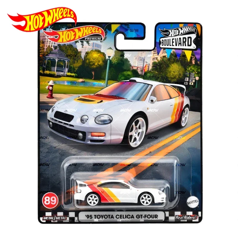 Original Hot Wheels Premium Car Boulevard 95 Toyota Celica GT-Four Toys for Boys 1/64 Diecast Voiture Alloy Model Birthday Gift