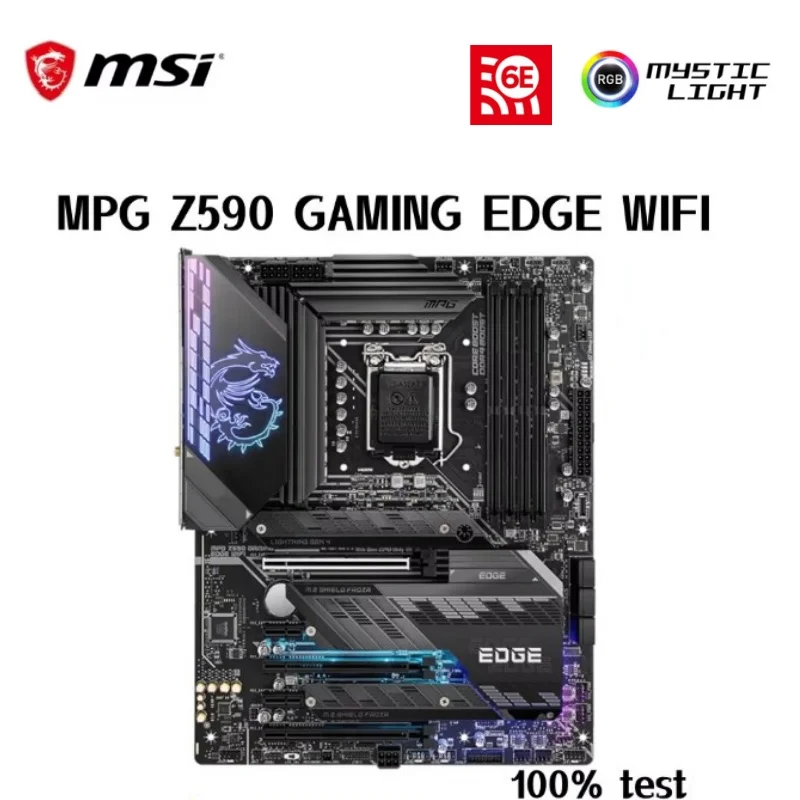 MPG Z590 GAMING CARBON WIFI Motherboard 128GB M.2 LGA1200 DDR4 ATX Z590 Mainboard Supports Intel 10th/11th, Pentium Gold Celeron