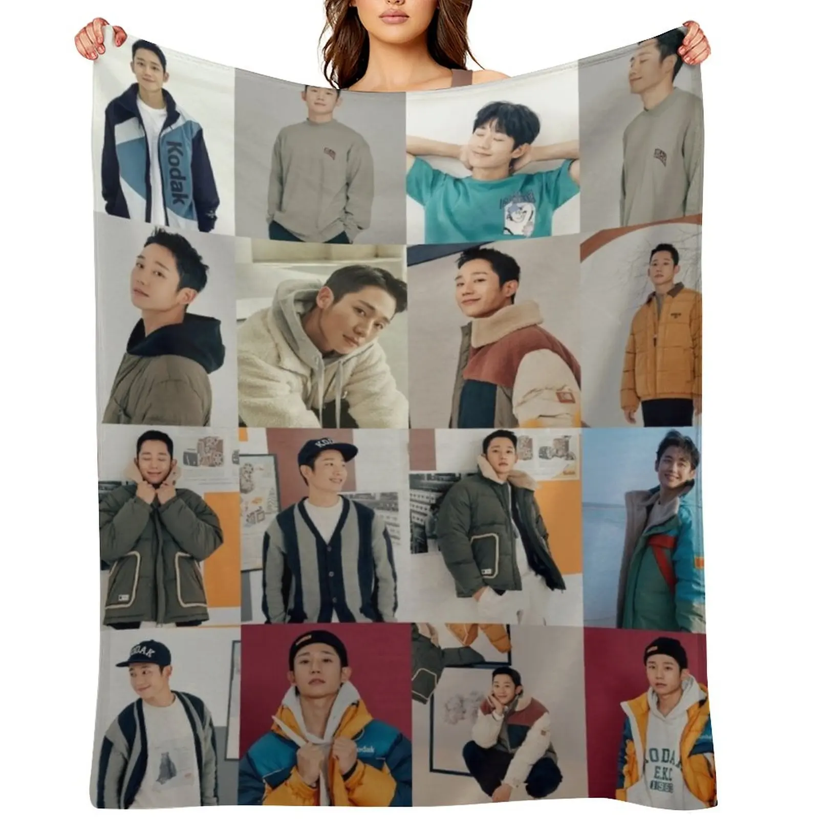 

Jung Hae In Throw Blanket Luxury Throw Polar Plaid Baby Blankets
