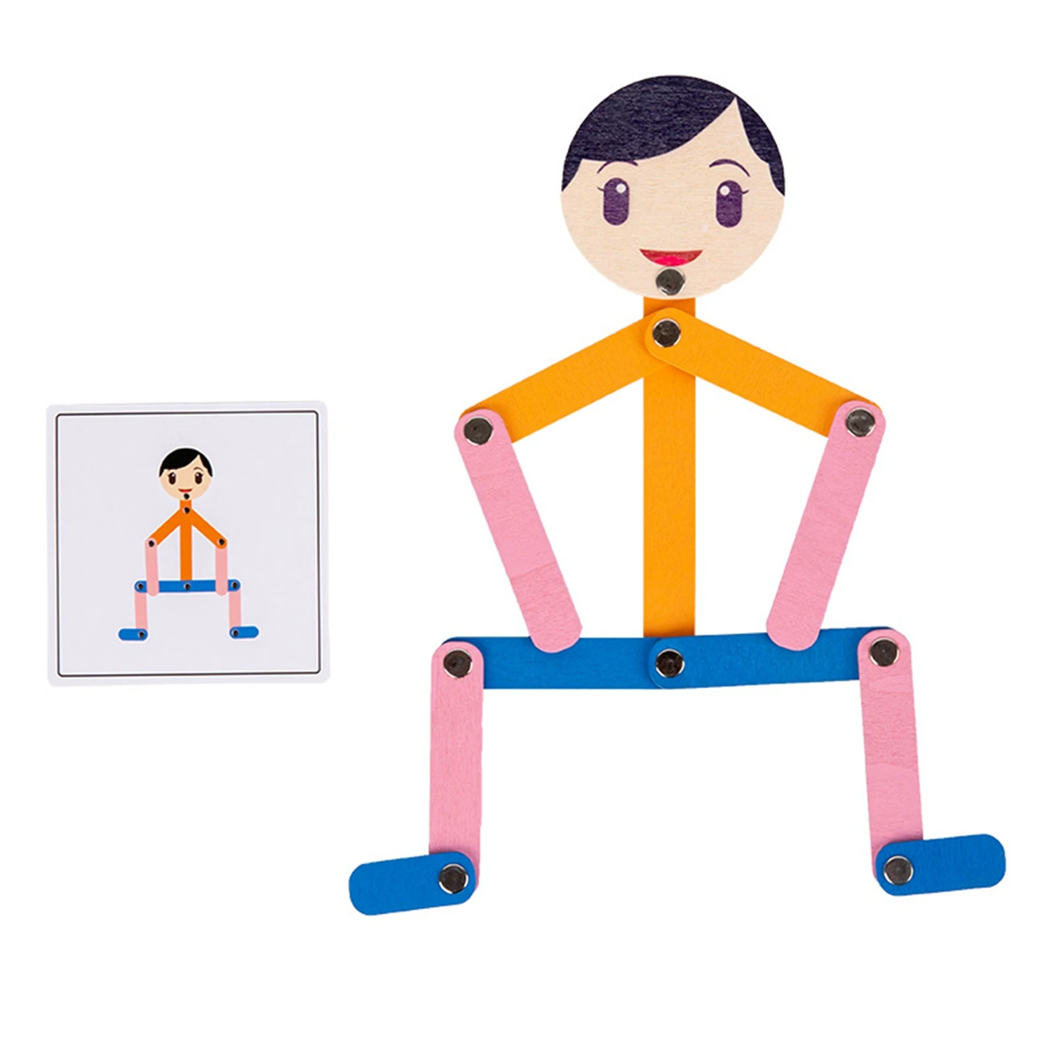 Sport legno uomo materiale Puzzle fai da te giocattoli tavole gioco educativo apprendimento precoce giocattolo per bambini prescolare Fine Motor