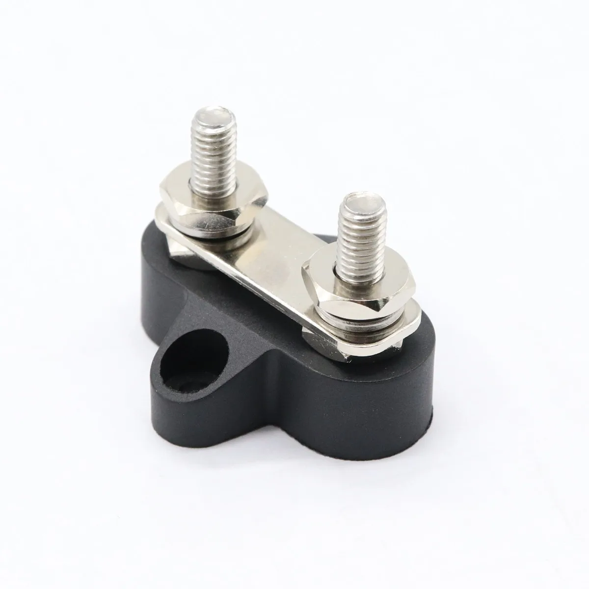 48V Dual Terminal Stud Heavy Duty Power Distribution Block for Car Boat Truck Rv Glass Fiber Reinforced Nylon Base Terminal Bus