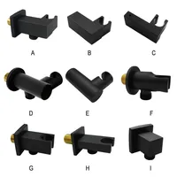 Black Brass Handheld Shower Spray Head Holder Bracket Bathroom Toilet Bidet Hand Sprayer Bracket With/ Without Outlet Connector