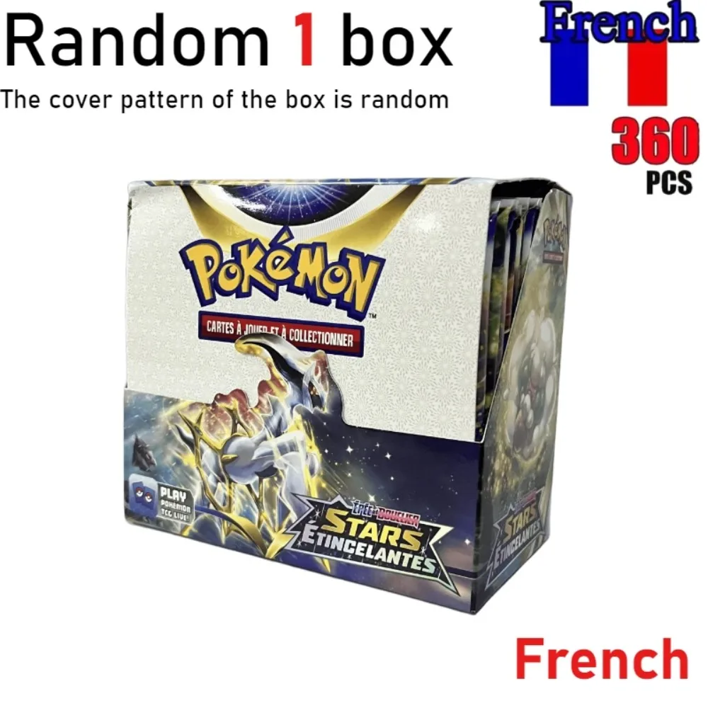 360Pcs Pokémon Scarlet Violet 151 Prismatic Aventures French Booster Packs Trading Game Battle Cards Gift for Kids