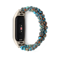 Mi Band 6 Bracelet Women Replacement Wristband for Xiaomi Mi Band 4 5 7 Strap Accessories DIY Watchband Stone Beads Blue Dressy