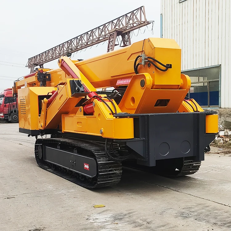 360 Degree Heavy Lift Crawler Crane Spider 14T 10T Mobile Telescopic Boom Crane Wireless Remote Control for Construction Work