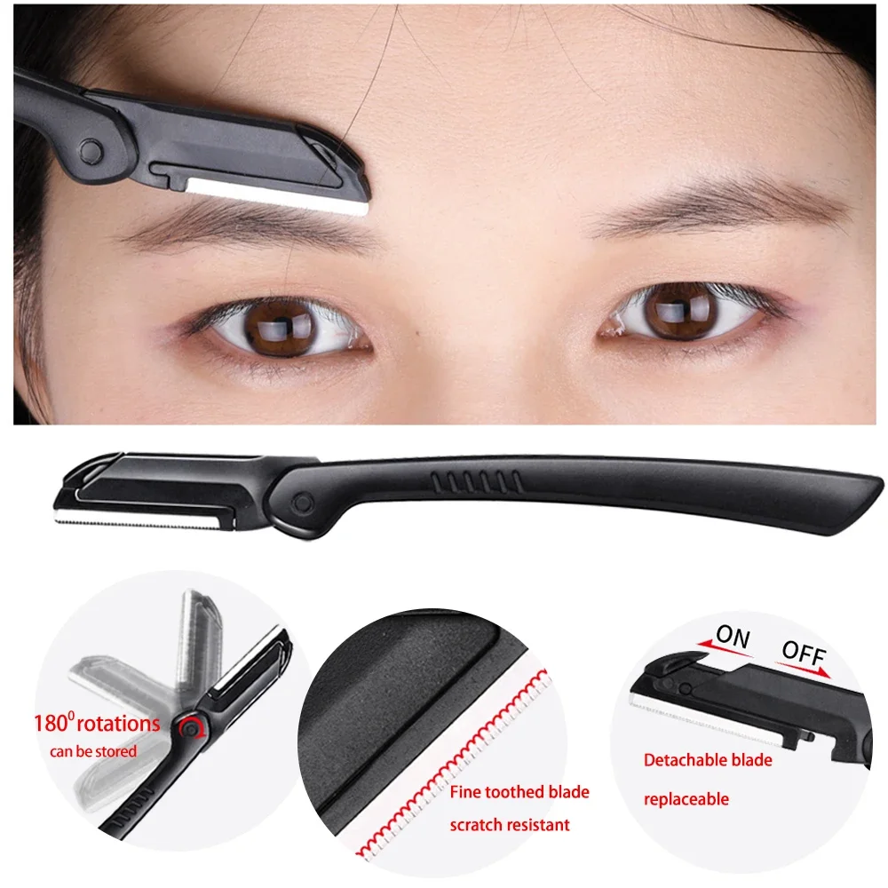 Pinze per sopracciglia Pinzette a punta curva Estensione 1/6 pezzi Pinzette per ciglia Set Clip in acciaio inossidabile Forbice Accessori per il trucco di bellezza