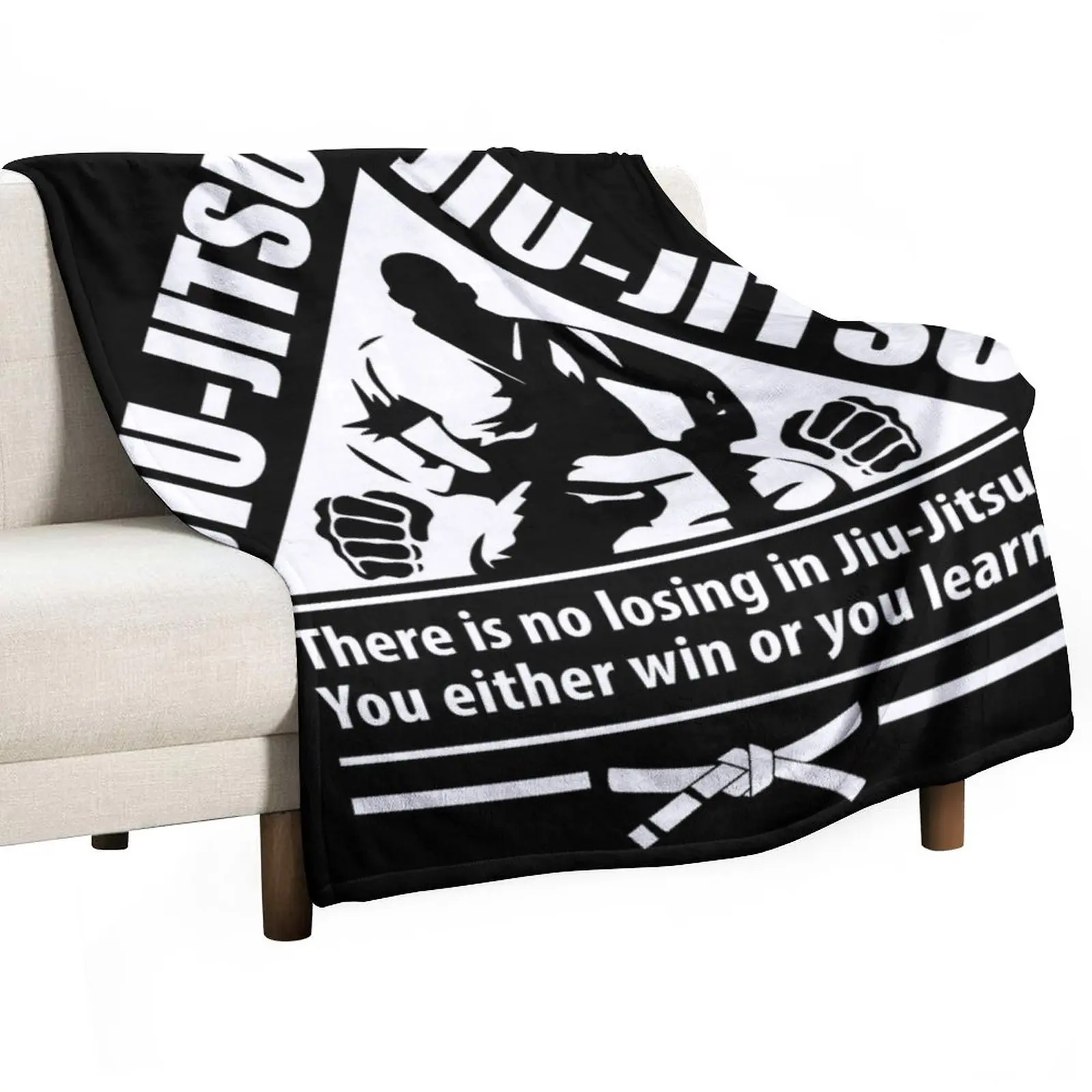 Jiu-Jitsu Throw Blanket Picnic Blanket Shaggy Blanket Custom Quilt