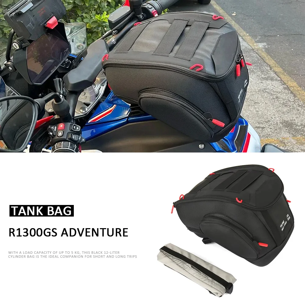 

For BMW R1300GS Adventure GS1300 R 1300 GS ADV 2024 2025 Motorcycle Waterproof Fuel Tank Bag Logo 12L Tool Backpack Portable