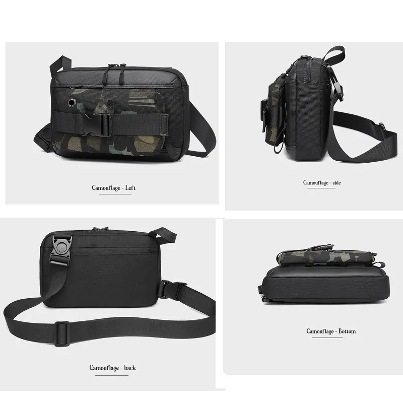 Shoulder Chest Bag Men Crossbody Bags Multi-functional Tactical Sports Fashion