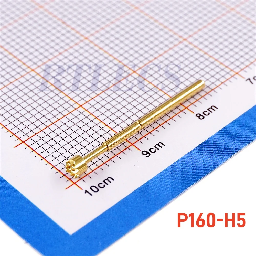 100 pz PCB nudo 2.54 sonda di prova a molla passo P160 Pogo Pin 24.5 MM lunghezza 1.36MM diametro stili di punta placcati oro da ordinare