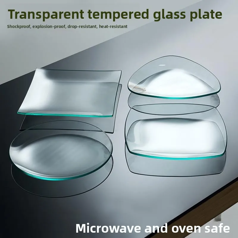 creative-transparent-tempered-glass-plate-dining-utensils-small-plate-for-home-use-living-room-fruit-plate-heat-resistant-fis