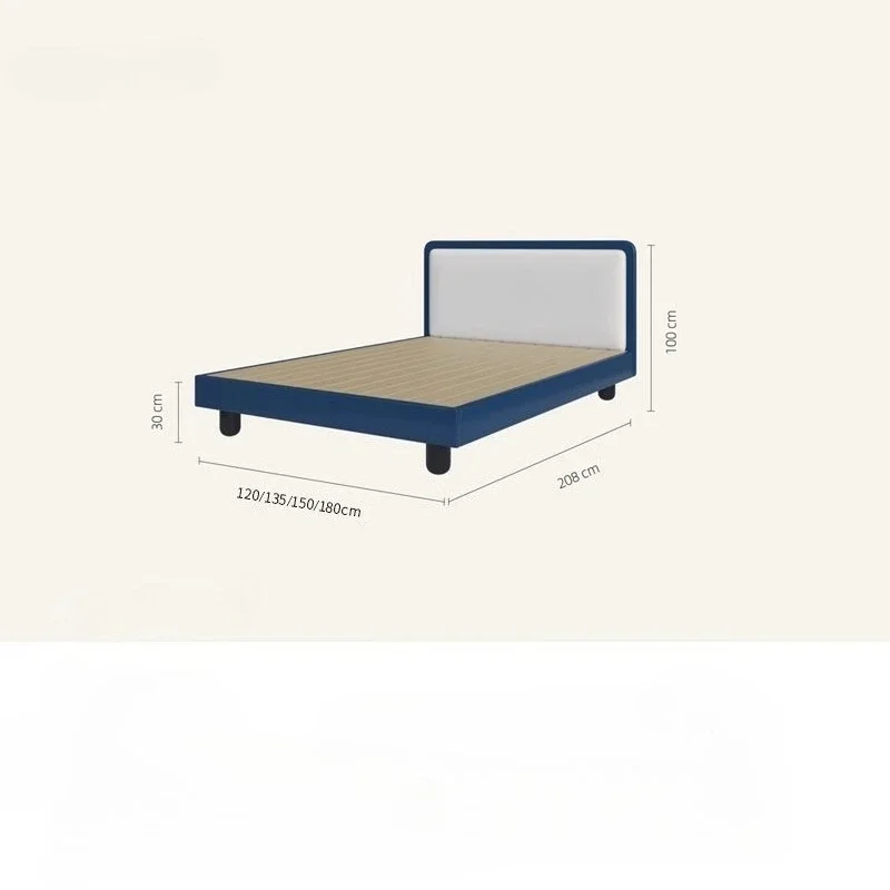 cheese bed/all solid wood children's safety and environmental protection/flush edge bed/simple second bedroom small bed