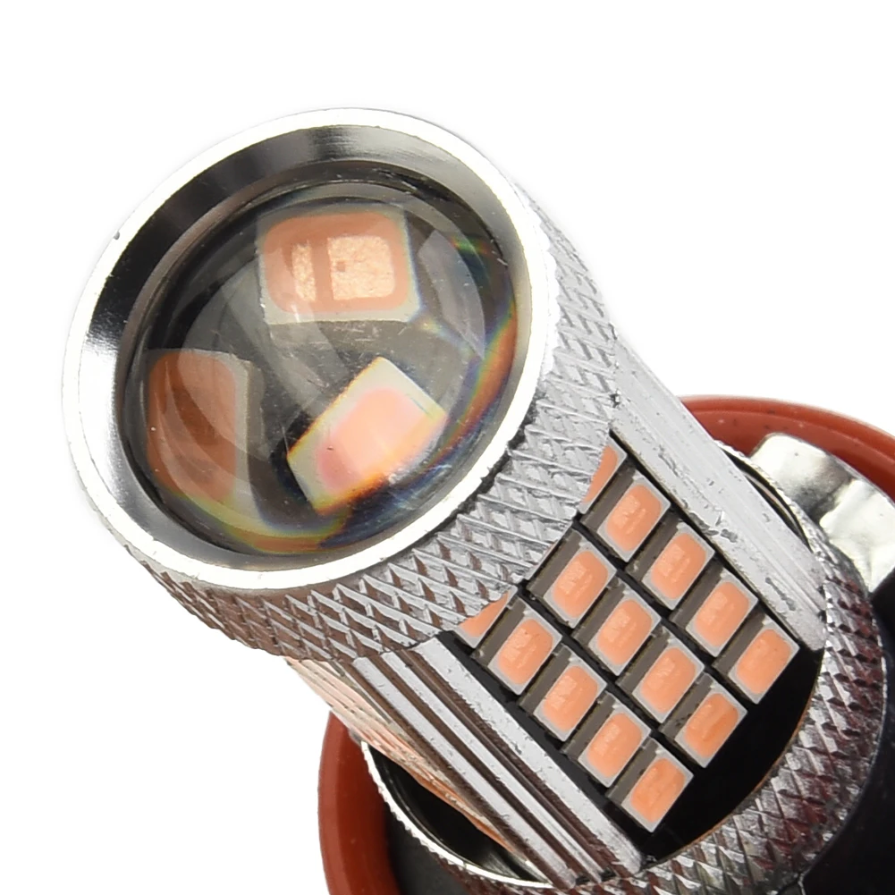 مصابيح قيادة ضباب ليد شاملة ، مصابيح DRL ، ملحقات السيارة ، إضاءة جري ، وردي ، أرجواني ، H11 ، H8 ، 12 فولت ، 2 فولت #5