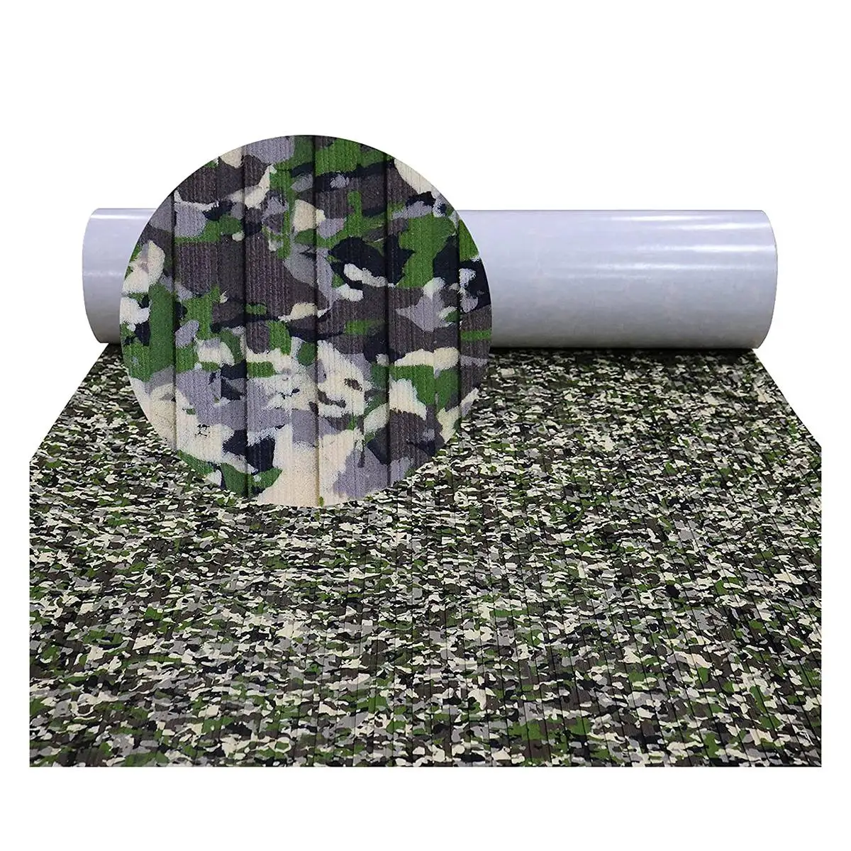 

EVA Foam Boat Marine Flooring 94.48X17.71 Inch,Jungle Camo Boat Decking Boats Self-Adhesive Non Slip Deck Boat Flooring