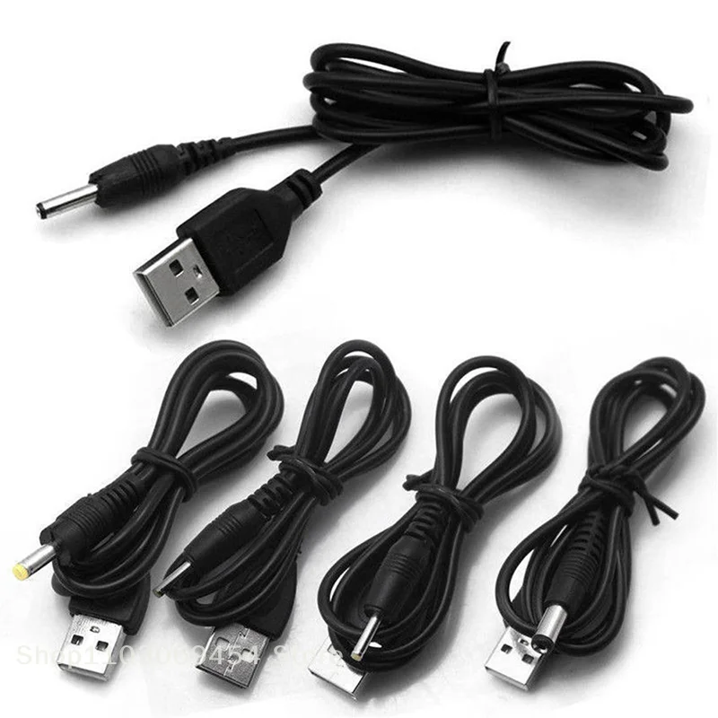 USB-Anschluss auf 2,5 3,5 4,0 5,5 mm 5 V DC Barrel Jack Stromkabel Kabelanschluss Schwarz Computerperipheriegeräte