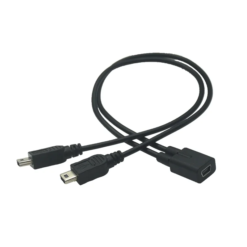Type-C Mini Micro USB 2.0 Splitter Y 1 Female To 2 Male Data Charge Cable Extension Cord for Phone High Quality Sync Data Cable