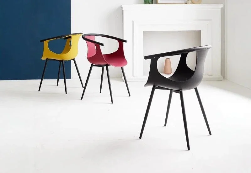 

Modern simple dining chair adult household stool backrest