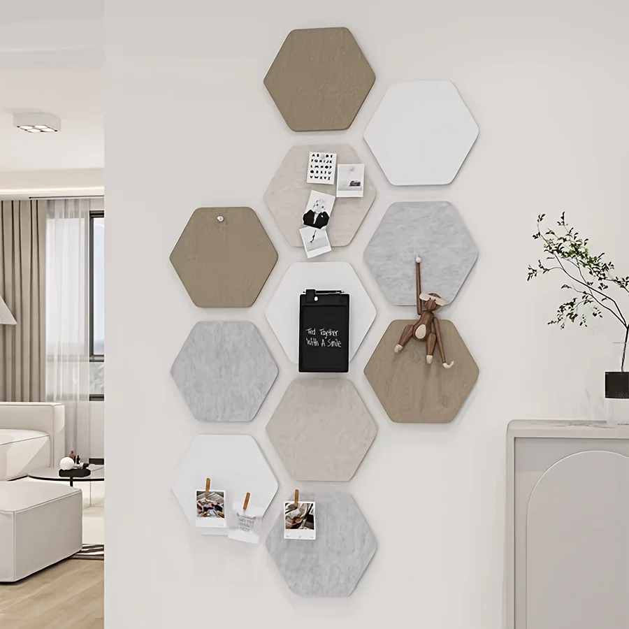 11 pcs Felt Board Felt Wall Stickers Cork Bulletin Display Board Decor Decorative Pin Board for Home Office