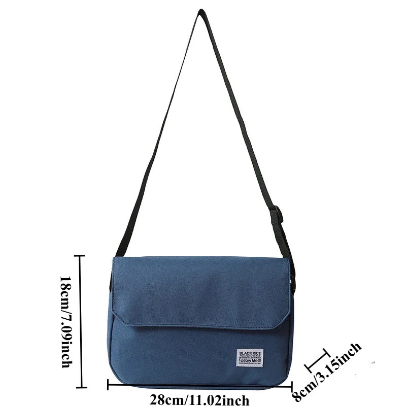 

Shoulder crossbody aesthetic tide bag personality Japanese 2025 new pure color couple simple retro daily travel small bag