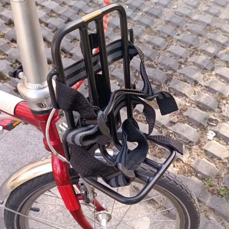 

For Brompton Folding Bike Front Rack Aluminum Alloy Lightweight Durable Bicycle Luggage Carrier Cycling Bicycle Accessories