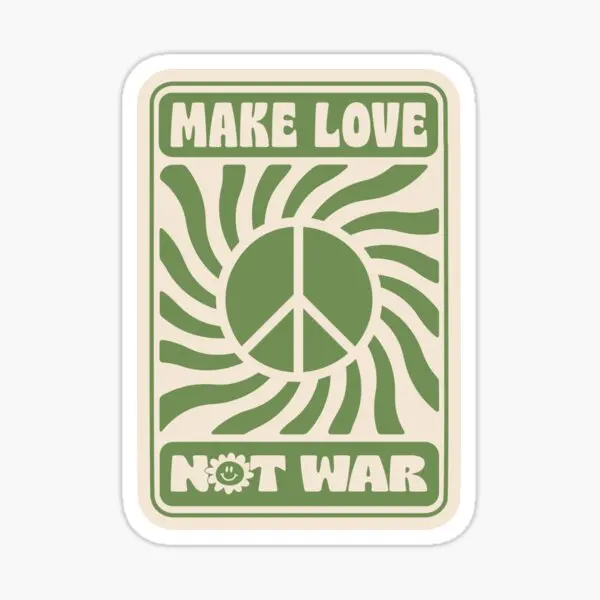 5 шт. наклеек на автомобиль «Make Love Not War»