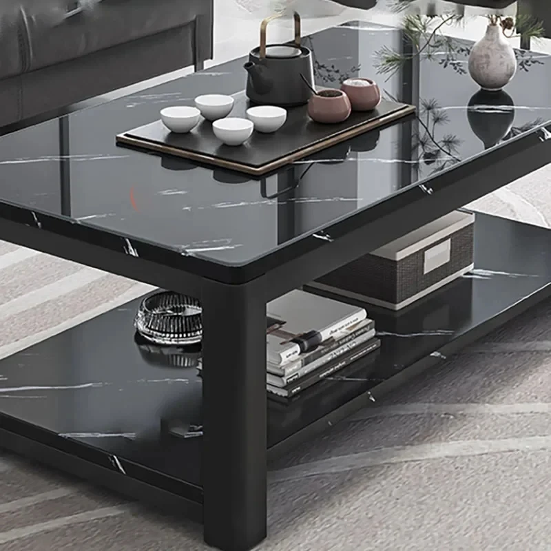 Glamour Luxury Coffee Tables Square Minimalist Modern Unique Coffee Tables Aesthetic Black Mesa Auxiliar Salon Home Furniture