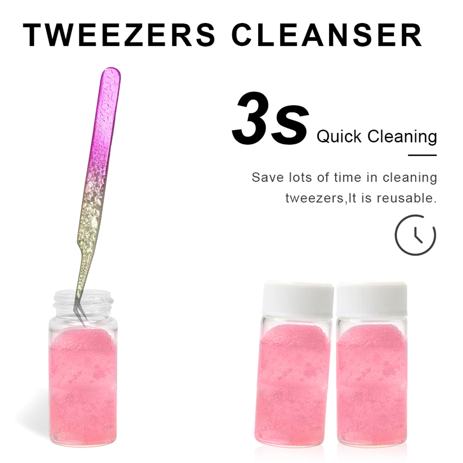 メディラッシュ まつげピンセット クリーナー まつげ接着剤 まつげエクステピンセット スポンジボール 用品 クリーニングツール グルーリムーバー