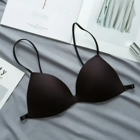 Sexy Triangle Cup Bras Women Beauty Back Gathers Breasts Lace Underwear Wrap Chest Seamless No Steel Ring Invisible Push Up Bra