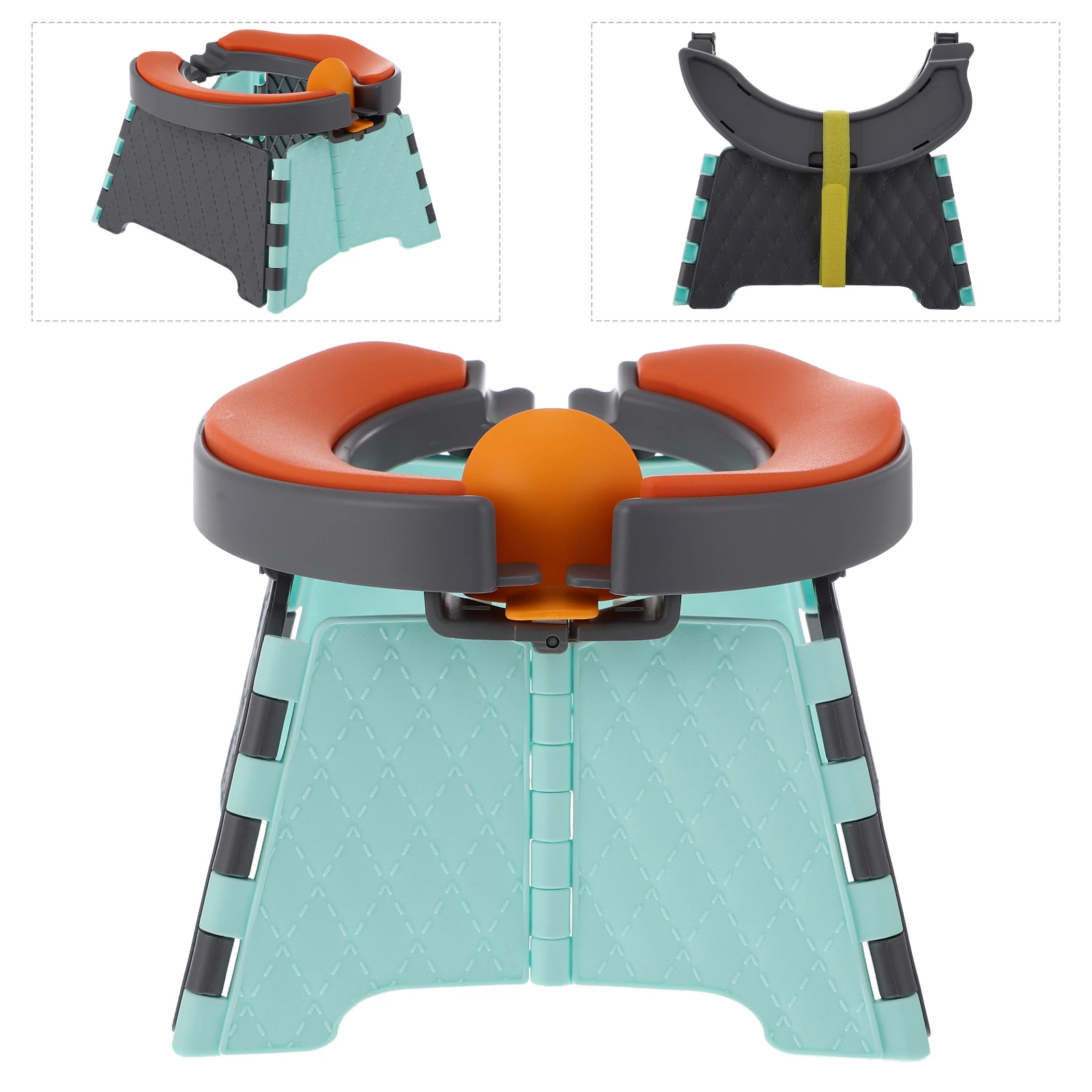 

1 set 1 Set Foldable Baby Toilet Portable Travel Potty Durable Plastic Silicone Toddler Folding Closestool Car Home Use Infant