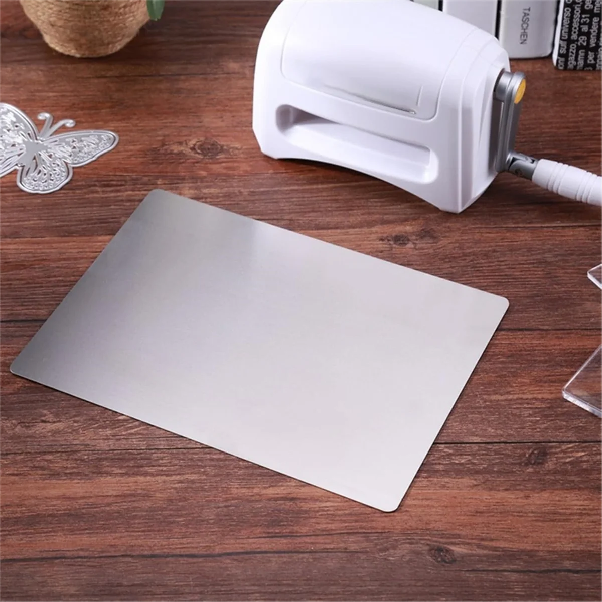 A83Z 8.5" X 6" Metal Adapter Plate for Cutting Dies Machine, Adaptor Scrapbooking Tools Die-Cuts Machine Shim Mat Arts Crafts