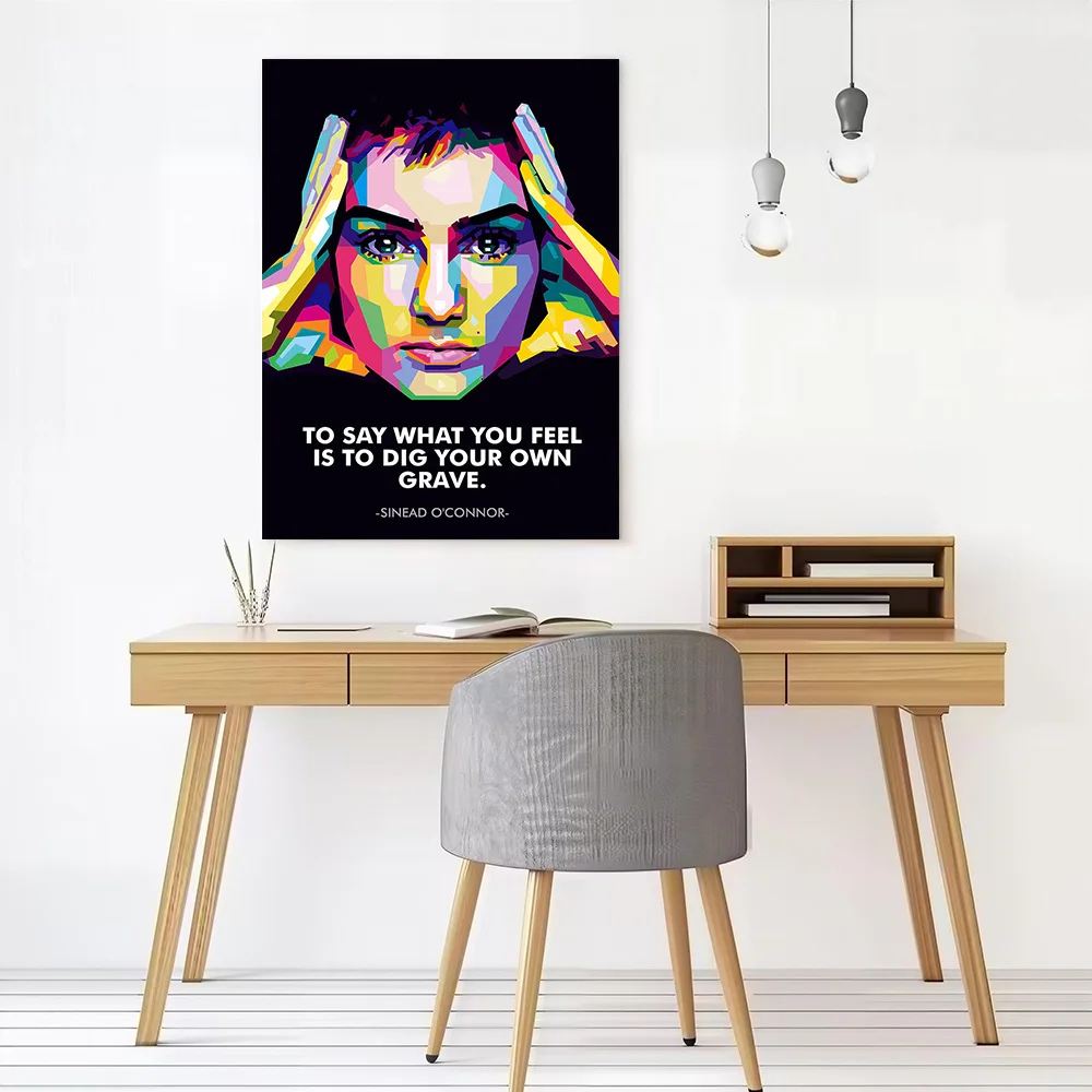 Sinead Oconnor Printed Canvas Poster Personalized High Quality Wall Art Paintings for Modern Home Decorations Wand Deko Painting