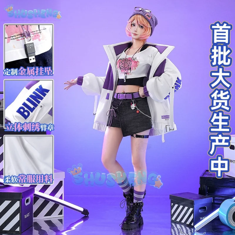 

Костюм для косплея Identity V Mechanic Tracy Reznik BLK IDV-ES, униформа на Хэллоуин, карнавал, вечеринку, Рождество, ролевая одежда, одежда