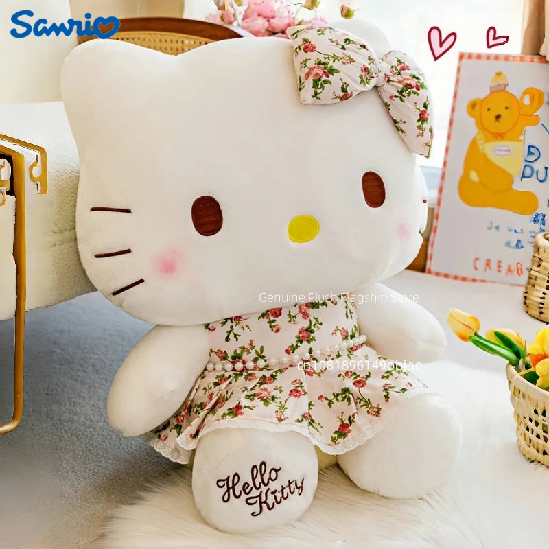 

40/50/60 см большой размер Sanrio Hello Kitty мультфильм аниме плюшевая кукла украшение комнаты Peluche подушка плюшевые украшения подарок