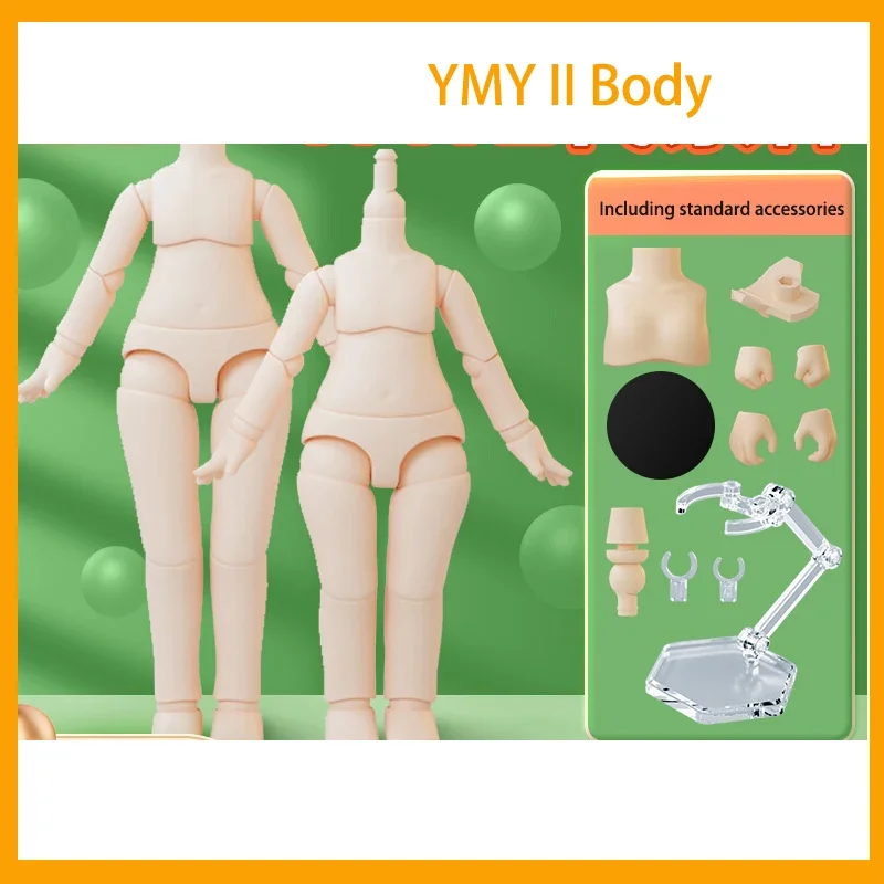 New YMY Prime Body Second Generation OB11 Prime Body Doll Can Be Connected with GSC Head Movable Joint Doll Hand-made Ornaments