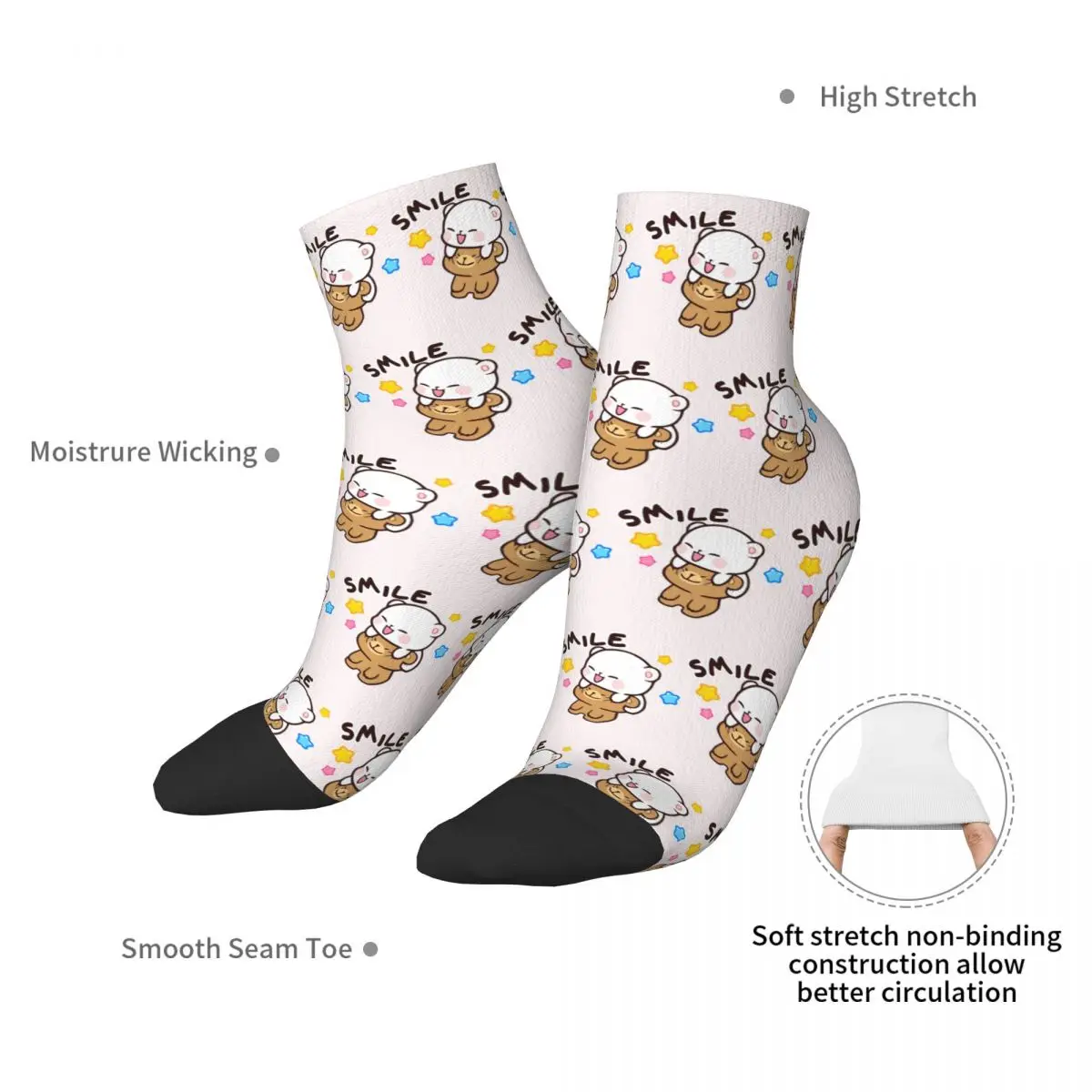 Peach And Goma Bubu Dudu Balloon Socks Harajuku High Quality Stockings All Season Socks Accessories for Man's Woman's Gifts