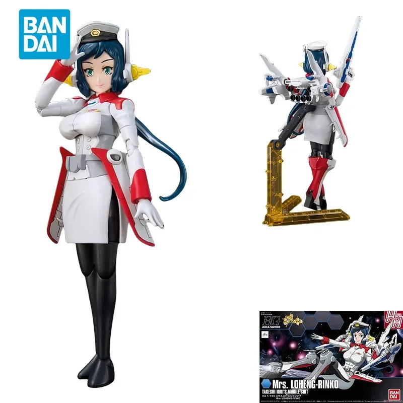 Spot Direct Bandai Original GUNDAM Anime Model HGBF Mrs. LOHENG-RINKO TAKESHI IORI'S MOBILE SUITAction Figure Toys Gift For Kids