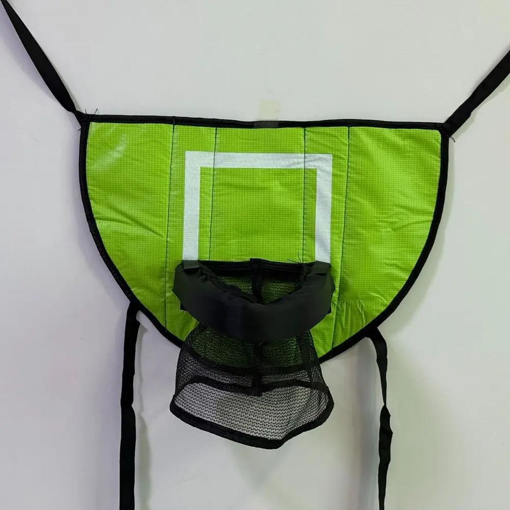 Faltbares Trampolin-Basketballkorb-Set, vielseitig einsetzbar, sicher, tragbares Basketballkorb-Spielzeug, einfach zu montieren, leicht