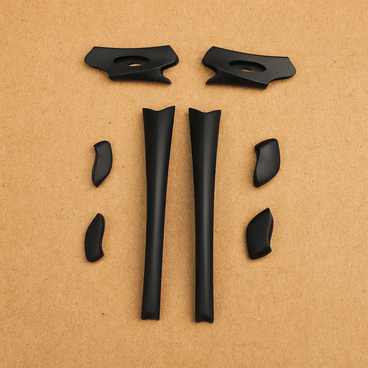 Anti-Slip Replacement Nosepad Earsocks Kits for Oakley Flak Jacket OO9008 Flak Jacket Asian Fit Sunglasses, Rubber Rubber Kits
