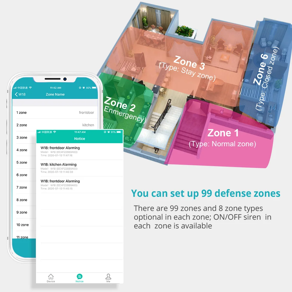 لتقوم بها بنفسك W181 Tuya مجموعة إنذار 6MP كاميرا تعمل بالطاقة الشمسية واي فاي GSM المنزل إنذار ضد السرقة نظام الأمن PIR محس حركة 5MP مجموعة كاميرا داخلية #4