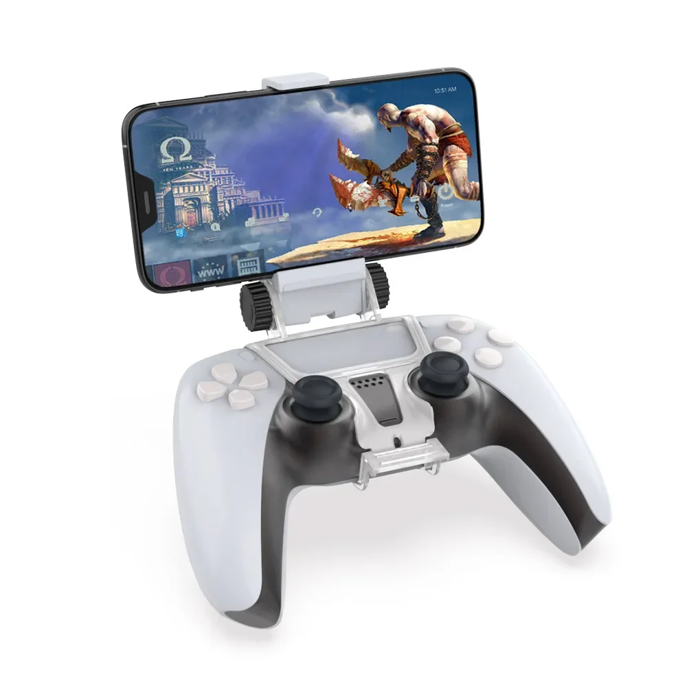 For PS5 Controller DualSense Accessories Mobile Phone Clamp Clip Holder Smart Phone Grip Mount Stand Bracket Angle Adjustment