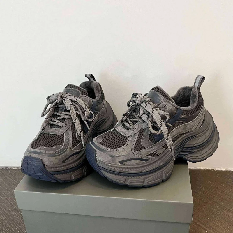 

Брендовые зимние кроссовки на платформе с флисовой подкладкой, повседневная теплая нескользящая женская хлопковая обувь, мягкие удобные кроссовки