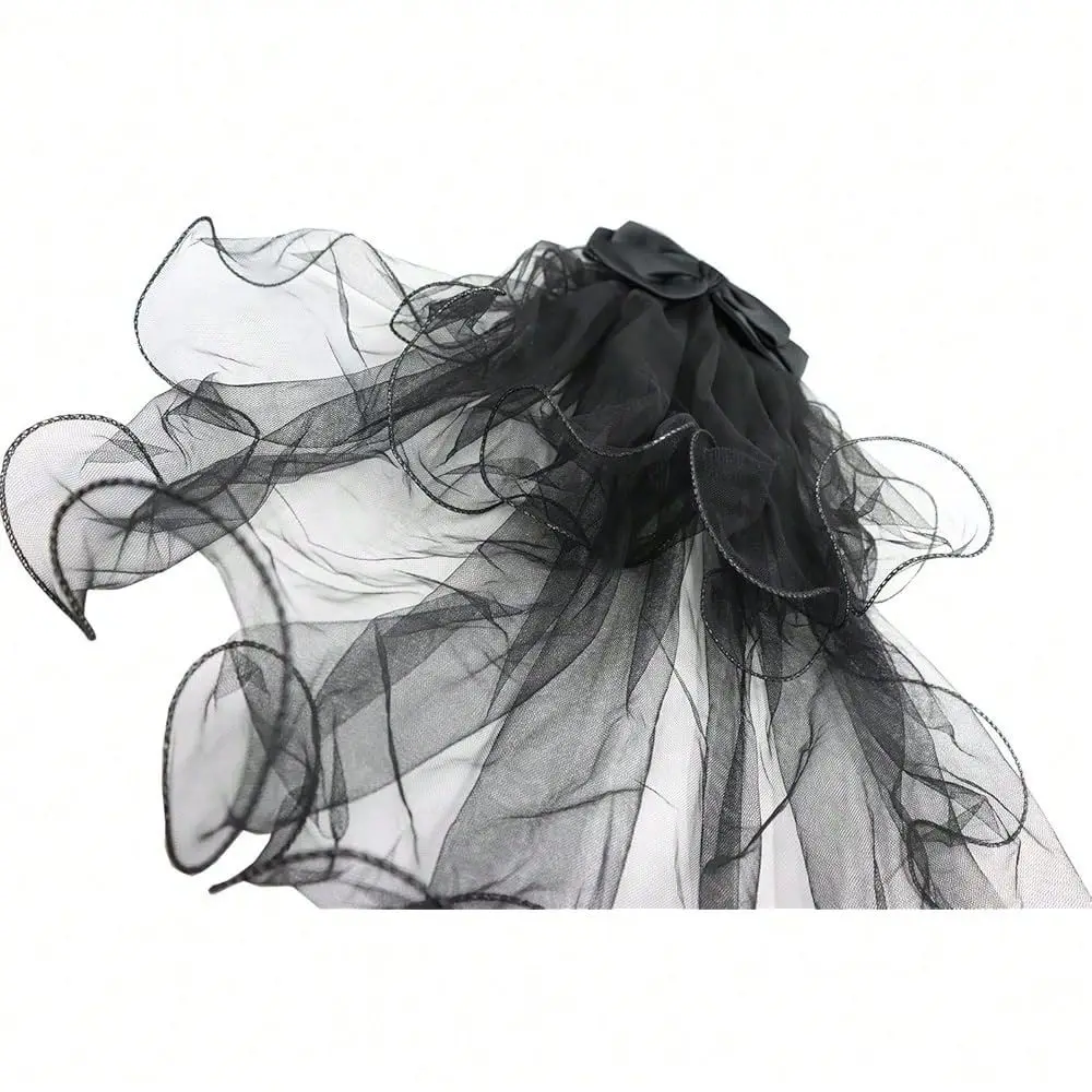 Veil Wedding Veil With Comb Butterfly Ribbon Pearl For Bachelorette Party Bridal Shower