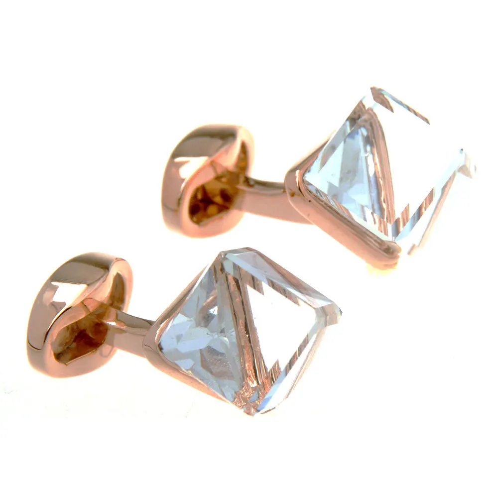 Luxury Rhinestone Cufflinks with High Texture and Studs for Business Men's Clothing French Shirt Decoration Accessories