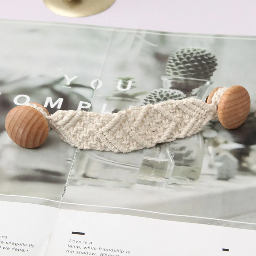 

Woven Door Handle Simple Cotton Kitchen Cabinet Decor Durable Furniture Hardware Wooden Pull Drawer Wardrobe Compatible Hardware