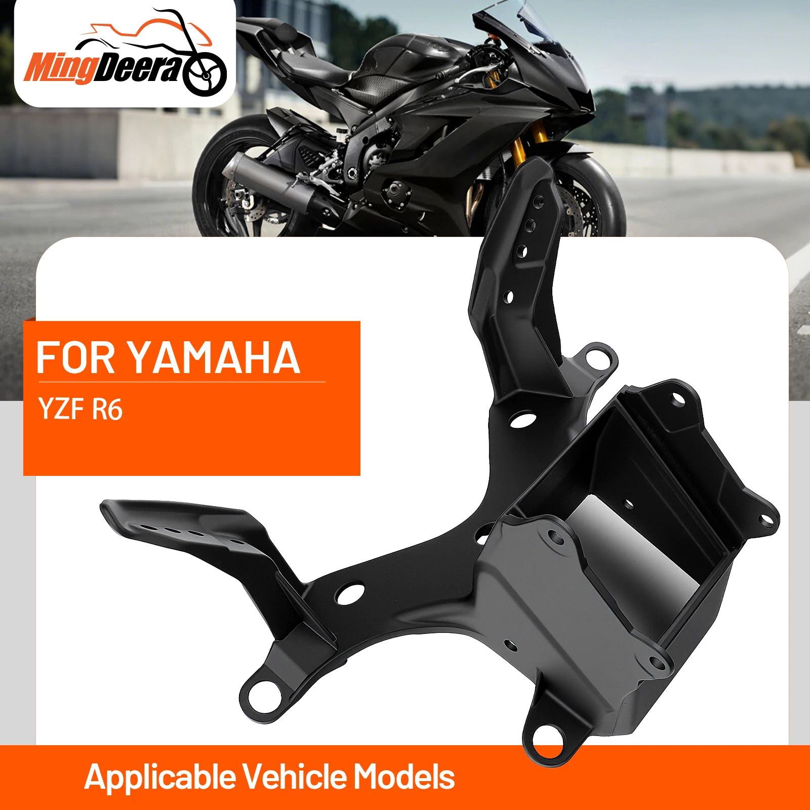 

Подходит для Yamaha YZF R6 2008-2016, кронштейн для фар мотоцикла, черный кронштейн для обтекателя фар мотоцикла, кронштейн для мотоцикла