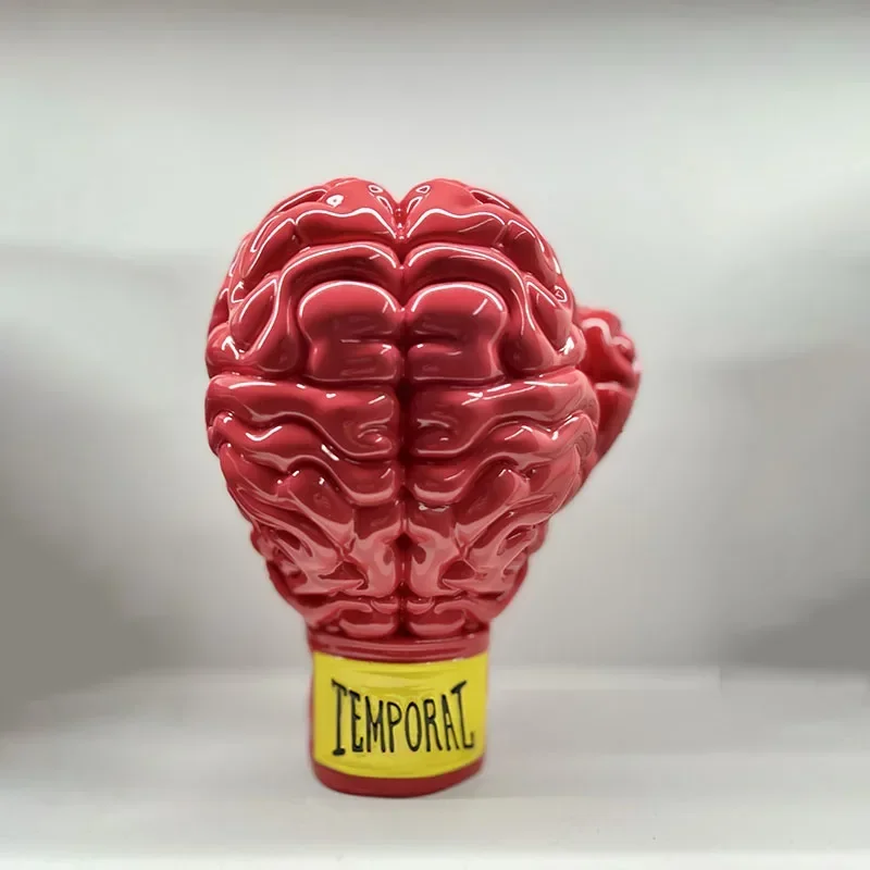 

Скульптура Бэнкси «Красный мозг в боксерских перчатках» для декора дома в скандинавском стиле, роскошное украшение для гостиной, аксессуары для рабочего стола, художественная статуэтка из смолы